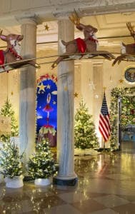  White House halls ahead of holidays.