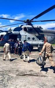 Indian Air Force ,IAF, , Relief operations , Flood-stricken , Sikkim ,Glacial Lake Outburst , Teesta River ,National Disaster Response Force (NDRF) ,Search and rescue , Casualties