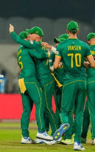 South Africa cricket team during AUS vs SA CWC 2023 semi final