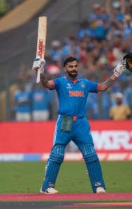 Virat Kohli was the hero of the Indian batting performance and played an innings 117 runs.