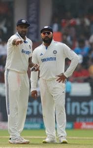 R Ashwin and Rohit Sharma during IND vs ENG 1st Test