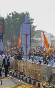 Rousing Welcome for PM Modi As He Holds a Roadshow In Nashik 