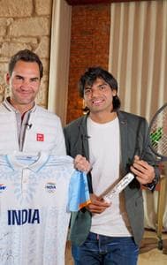 Neeraj Chopra and Roger Federer