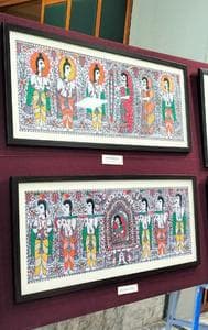 Basohli, Madhubani paintings showcased at Folk art exhibition in J&K
