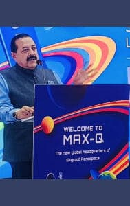 Union Minister Jitendra Singh unveils Skyroot Aerospace's new headquarters, 'MAX-Q'