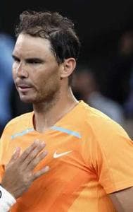 Spanish Tennis star Rafael Nadal during the Australian Open 2023 