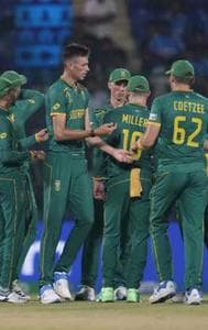 South African cricket team during the match against Sri Lanka