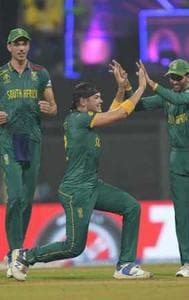South African cricket team during ENG vs AUS CWC 2023 match